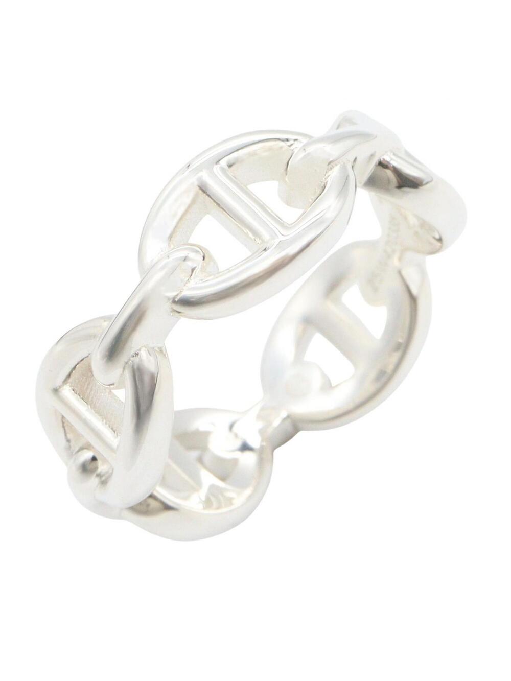 Hermes Enchainee Pm Ring Silver #351986H10B